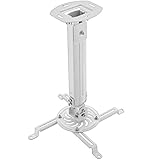 deleyCON Soporte para Proyectores Universal +-15° Inclinable 360° Giratorio hasta 13,5Kg Altura Ajustable 380mm-580mm - Blanco